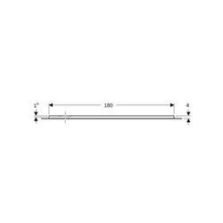 Geberit Olona Rechteckduschwanne mit Dichtvlies 180x90cm, Mattweiß... GEBERIT-550940001 4025410874146 (Abb. 1)