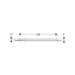 Geberit Olona quadratische Duschwanne mit Dichtvlies 120x120cm, Weiß... GEBERIT-550903001 4025410873002 (Abb. 1)