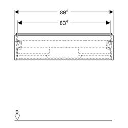 Geberit iCon Unterschrank für Waschtisch 1 Schublade Waschtisch 90cm Sandgrau lackie... GEBERIT-502312JL1 4025410942678 (Abb. 1)