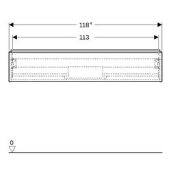 Geberit iCon Unterschrank für Waschtisch 1 Schublade Waschtisch 120cm Sandgrau lacki... GEBERIT-502313JL1 4025410942715 (Abb. 1)
