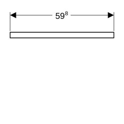 Geberit ONE Waschtischplatte Ausschnitt mittig, für Aufsatzwaschtisch Schalenform, 6... GEBERIT-505271006 4025410936240 (Abb. 1)