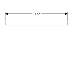 Geberit ONE Waschtischplatte Ausschnitt mittig, für Aufsatzwaschtisch Schalenform, 7... GEBERIT-505272006 4025410936318 (Abb. 1)