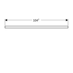 Geberit ONE Waschtischplatte Ausschnitt mittig, für Aufsatzwaschtisch Schalenform, 1... GEBERIT-505274002 4025410936417 (Abb. 1)