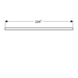 Geberit ONE Waschtischplatte Ausschnitt links, für Aufsatzwaschtisch Schalenform, 10... GEBERIT-505294007 4025410937094 (Abb. 1)
