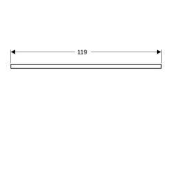 Geberit ONE Waschtischplatte Ausschnitt mittig, für Aufsatzwaschtisch Schalenform, 1... GEBERIT-505275007 4025410936530 (Abb. 1)