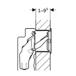 Geberit DuoFresh Einschub für Reinigungswürfel, für Sigma Unterputzspülkasten 12cm... GEBERIT-115610001 4025416080701 (Abb. 1)