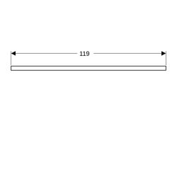 Geberit ONE Waschtischplatte Ausschnitt links, für Aufsatzwaschtisch Schalenform, 12... GEBERIT-505295007 4025410937162 (Abb. 1)