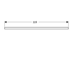 Geberit ONE Waschtischplatte Ausschnitt rechts, für Aufsatzwaschtisch Schalenform, 1... GEBERIT-505315006 4025410937575 (Abb. 1)