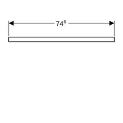 Geberit ONE Waschtischplatte Ausschnitt mittig für Aufsatzwaschtisch rechteckig 75x3... GEBERIT-505282006 4025410936660 (Abb. 1)