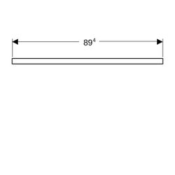Geberit ONE Waschtischplatte Ausschnitt links, für Aufsatzwaschtisch rechteckig, 90x... GEBERIT-505303004 4025410937209 (Abb. 1)
