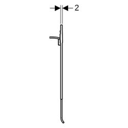 Geberit Designplatte für AquaClean WC-Aufsatz, 2-Mengen-Spülung, Hochdruck-Schichtst... GEBERIT-115324SI1 4025416655961 (Abb. 1)