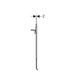 Geberit Drückerplatte für Geberit AquaClean WC-Aufsatz Hochdruck-Schichtstoffplatte,... GEBERIT-115324SJ1 4025416655978 (Abb. 1)