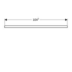 Geberit ONE Waschtischplatte Ausschnitt mittig, für Aufsatzwaschtisch rechteckig, 10... GEBERIT-505284004 4025410936783 (Abb. 1)