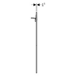 Geberit Designplatte AquaClean, 2-Mengen-Spülung, Hochdruck-Schichtstoffplatte, Alpi... GEBERIT-115329111 4025416219415 (Abb. 1)