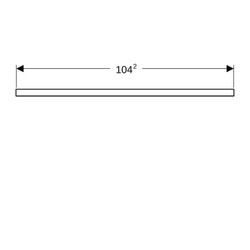 Geberit ONE Waschtischplatte Ausschnitt links für Aufsatzwaschtisch rechteckig 105x3... GEBERIT-505304006 4025410937292 (Abb. 1)