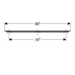 Geberit iCon Griff Weiß/pulverbeschichtet matt, Breite 88,5cm... GEBERIT-502361011 4025410944429 (Abb. 1)
