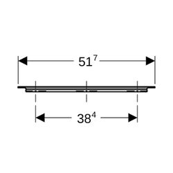 Geberit iCon Griff Sandgrau/pulverbeschichtet matt, Breite 51,7cm... GEBERIT-502358JL1 4025410944559 (Abb. 1)