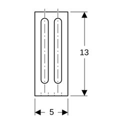 Geberit GIS Montagewinkel 13x13cm, 461185001... GEBERIT-461185001 4025410944931 (Abb. 1)