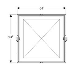 Geberit Rohbaubox für Geberit ONE Spiegelschrank, Höhe 90cm Nennbreite 60cm, für Tro... GEBERIT-111941001 4025410946195 (Abb. 1)