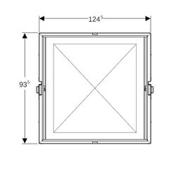 Geberit Rohbaubox für Geberit ONE Spiegelschrank, Höhe 90cm Nennbreite 120cm, für Tr... GEBERIT-111945001 4025410946454 (Abb. 1)