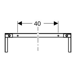 Geberit Duofix Traverse für Elementbefestigung, Ständerabstand ab 60cm, Nennbreite 6... GEBERIT-111041001 4025410946461 (Abb. 1)