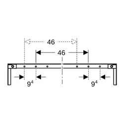 Geberit Duofix Traverse für Elementbefestigung, Ständerabstand ab 60cm, Nennbreite 9... GEBERIT-111043001 4025410946669 (Abb. 1)
