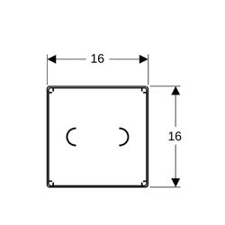 Geberit Bauschutz für Abdeckplatte flächenbündig, für Waschtischarmaturen mit UP-Fun... GEBERIT-244654001 4025410906892 (Abb. 1)