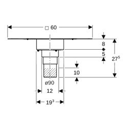 Geberit Pluvia Dachdurchführung mit Brandschutz, d90... GEBERIT-359362001 4025410947420 (Abb. 1)