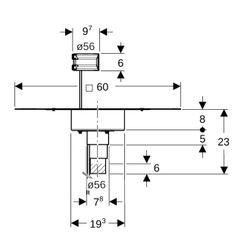 Geberit Pluvia Dachdurchführung mit Brandschutz, Heizung 230V/8W... GEBERIT-359361001 4025410947413 (Abb. 1)