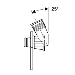 Geberit Wasseranschluss für Geberit ONE Waschtischarmatur, Wandmontage, für Unterput... GEBERIT-244936001 4025410954558 (Abb. 1)