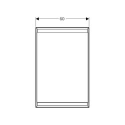 Geberit ONE Spiegelschrank mit ComfortLight, 1 Tür rechts, UP-Montage, H 90cm B 60cm... GEBERIT-505801007 4025410077219 (Abb. 1)