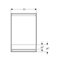 Geberit ONE Spiegelschrank mit Nische und ComfortLight, 1 Tür rechts, UP-Montage, H ... GEBERIT-505821007 4025410077257 (Abb. 1)
