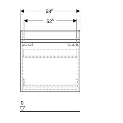 Geberit Renova Plan Unterschrank für Möbelwaschtisch, 1 Schublade/Innenschublade, 58... GEBERIT-501936011 4025410524850 (Abb. 1)