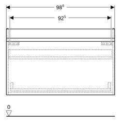 Geberit Renova Plan Unterschrank für Möbelwaschtisch, 1 Schublade/Innenschublade, 98... GEBERIT-501938011 4025410524898 (Abb. 1)