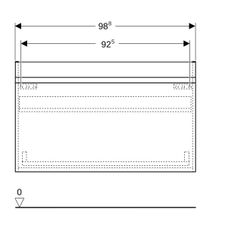 Geberit Renova Plan Unterschrank für Möbelwaschtisch, 1 Schublade, 1 Innenschublade,... GEBERIT-501938JR1 4025410525109 (Abb. 1)