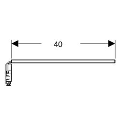 Geberit Lichtleiste für Schublade, links, rechts, Länge 40cm... GEBERIT-502032001 4025410946065 (Abb. 1)