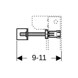 Geberit Wandanker Set für Einzelmontage, für Geberit Duofix Element für Wand-WC, mit... GEBERIT-111013001 4025416522171 (Abb. 1)