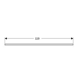 Geberit ONE Waschtischplatte Ausschnitt mittig Steinzeug für Aufsatzwaschtisch Schal... GEBERIT-505105002 4025410630926 (Abb. 1)