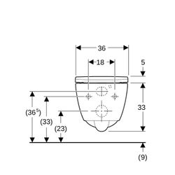 Geberit iCon Set Wand-WC Tiefspüler verkürzte Ausladung geschlossenes Keramikdesign,... GEBERIT-502381001 4025410627995 (Abb. 1)