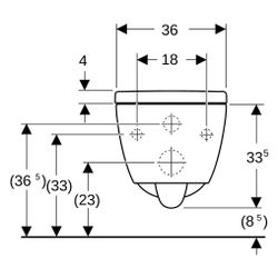 Geberit iCon Set Wand-WC Tiefspüler, verkürzte Ausladung, geschl. Keramikdesign, Tur... GEBERIT-503049JT1 4064746019883 (Abb. 1)
