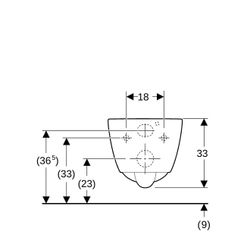 Geberit iCon Wand-WC Tiefspüler, verkürzte Ausladung 49cm geschlossene Form, Rimfree... GEBERIT-502380008 4025410627988 (Abb. 1)