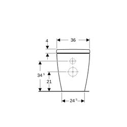 Geberit iCon Set Stand-WC Tiefspüler, wandbündig, geschlossenes Keramikdesign, Turbo... GEBERIT-503080JT1 4064746021312 (Abb. 1)