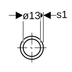 Geberit Mapress Edelstahl Rohrnippel Außendurchmesser 15mm... GEBERIT-32050 4024723320500 (Abb. 1)