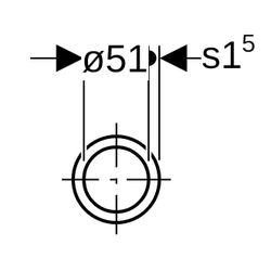 Geberit Mapress Edelstahl Rohrnippel Außendurchmesser 54mm... GEBERIT-32056 4024723320562 (Abb. 1)
