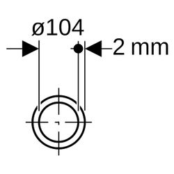 Geberit Mapress Rohrnippel, DN 100, 108mm, 180mm, Edelstahl, 32059... GEBERIT-32059 4024723320593 (Abb. 1)