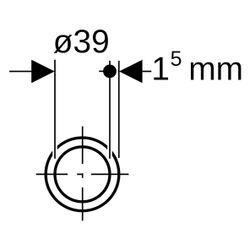 Geberit Mapress C-Stahl Rohrnippel außen verzinkt Außendurchmesser 42mm... GEBERIT-22055 4024723220558 (Abb. 1)