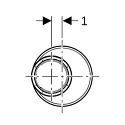 Geberit Silent-PP Reduktion exzentrisch, kurz Außendurchmesser 75mm, d1 50mm... GEBERIT-390373141 4025416295747 (Abb. 1)