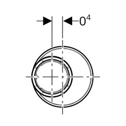 Geberit Silent-PP Reduktion exzentrisch, kurz Außendurchmesser 90mm, d1 75mm... GEBERIT-390475141 4025416295808 (Abb. 1)