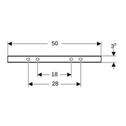 Geberit Verstärkungsblech für Geberit Duofix Element für Waschtische, Stahl... GEBERIT-111040001 4025410642455 (Abb. 1)