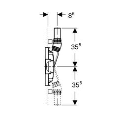 Geberit Duofix Element für Dusche, 50cm, mit CleanWall Wandablauf, für Estrichhöhe a... GEBERIT-111593002 4064746030734 (Abb. 1)